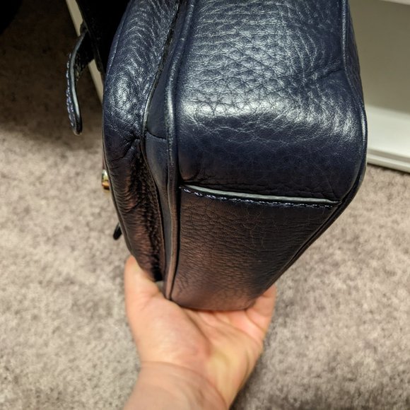 Kate Spade Lola Avenue Lia Crossbody Satchel in Navy Blue - Picture 9 of 12